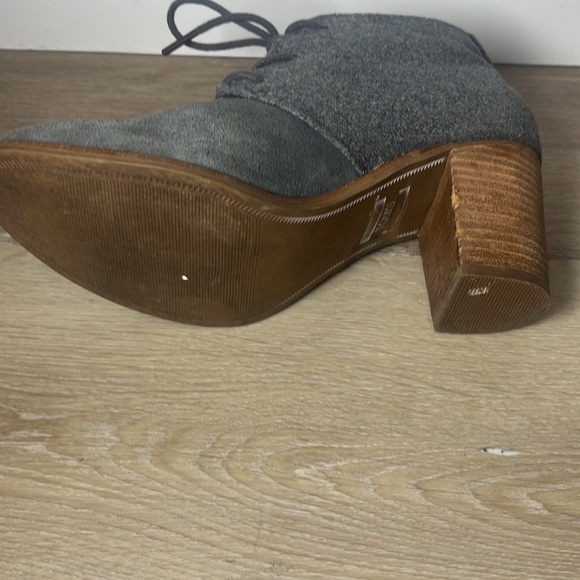 TOMS Lunata Gray Ankle Booties Sz 8 - Picture 7 of 8